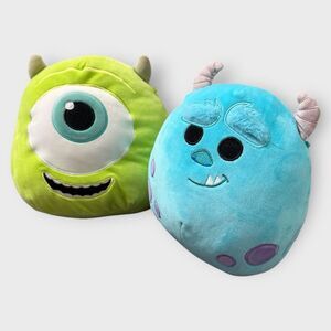 Mike Wazowski and Sully 8” Squishmallow Bundle from Monsters Inc. Good Condition